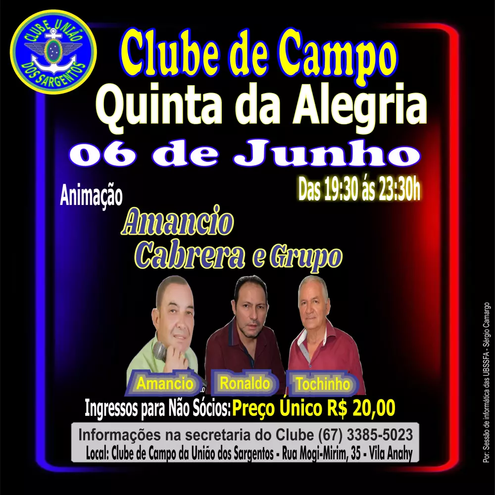 Quinta da Alegria no Clube de Campo 06/06/2024